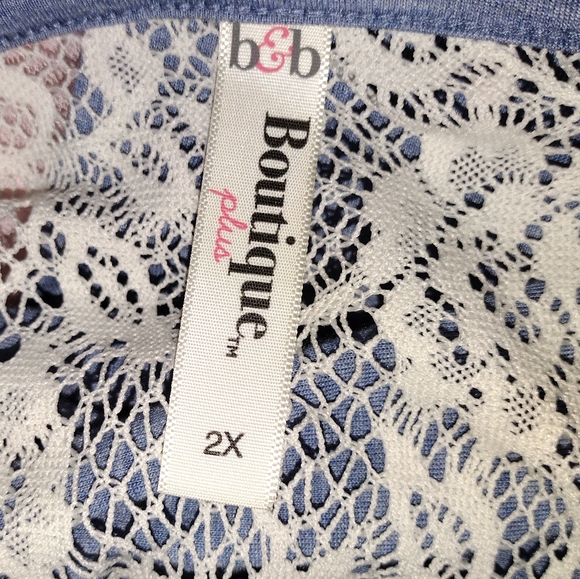 B & B Boutique Plus Boho Cotton Dress- size 2X - Picture 8 of 9